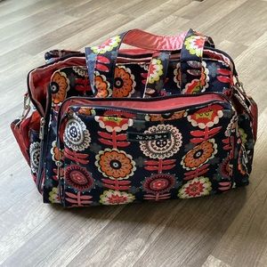 Ju-Ju-Be Dancing Dahlias Large Overnight Diaper Bag